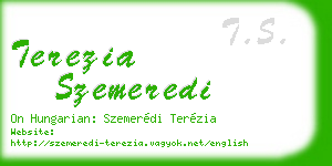 terezia szemeredi business card